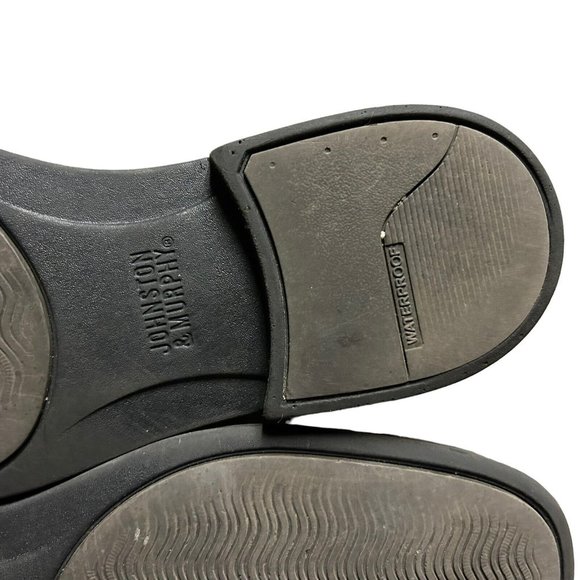 Johnston Murphy XC4 Black Sheep Leather Waterproof Derby Blucher Mens 9.5M Italy - Picture 12 of 14